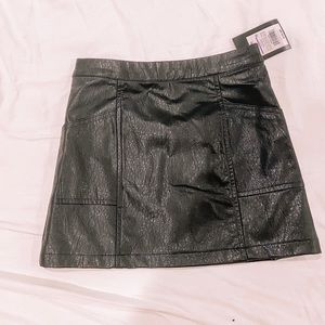 TARGET art class girls faux leather skirt
